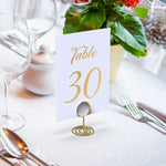 Load image into Gallery viewer, Gold Table Numbers 1 30 for Wedding Reception Gold Foil Table Number Cards 4x6 Inch with Head & Gift Table Restaurant Table Numbers Wedding Numbers for Tables Card Stock Wedding Table Numbers