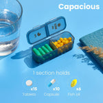 Load image into Gallery viewer, Weekly Medicine Organizer Pill Box Am Pm Pill Case 7 Day Pill Holder 2 Times A