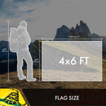 Load image into Gallery viewer, Gadsden Don't Tread on Me Flag 4x6FT 3Pack Doublesided Embroidered Polyester By G128