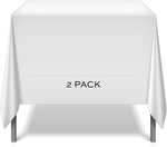 Load image into Gallery viewer, 2 Square Tablecloth Covers 52x52 Inch Table Cloths for Square or Round Table
