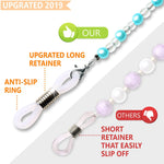 Load image into Gallery viewer, Eye Glasses String Holder Premium Beaded Eyeglass Holders Around Neck 4 Pcs