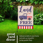 Load image into Gallery viewer, Combo Pack Garden Flag Stand Black 36x16 in and Garden Flag Patriotic