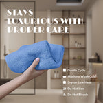 Load image into Gallery viewer, Light Blue Washcloths Set 12 Pack for Body Face Towel 12x12 Inch Cotton Wash Cloths Bulk Spa Fingertip Wash Clothes Soft Absorbent Gym Towels