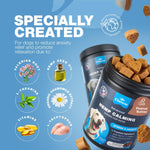 Load image into Gallery viewer, Hemp Calming Chews for Dogs Anxiety Relief L Theanine Chamomile Extract