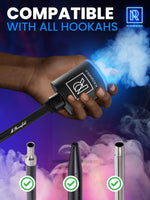 Load image into Gallery viewer, Hookah Pump with 1300 mAh Rechargeable Battery Electric Hookah Air Pump Kit with Led Light Mini Hookah Pump Starter Universal Shisha Hookah Starter Kit Helper Hookah Starter Vacuum