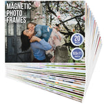 Load image into Gallery viewer, 20 Pack Magnetic Picture Frames for Refrigerator 8.5 x 11 in White Magnet Picture Frames for Fridge Magnetic Photo Sleeves Locker Magnet Frame 8.5x11 Magnetic Photo Frames Magnetic Picture Holder
