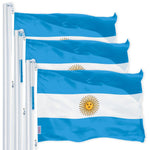 Load image into Gallery viewer, Argentina Argentinian Flag 3x5 Ft 3Pack 150D Printed Polyester By G128