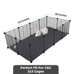 Load image into Gallery viewer, Reusable Guinea Pig Cage Liners for C&C 2x3 Habitats 2 Pcs 28x42 inch Easier to Clean Than Fleece Soft Absorbent & Washable Rabbit Bedding Reusable Guinea Pig Pee Pads for Dogs & Small Animals