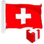 Load image into Gallery viewer, Switzerland Swiss Flag 3x5 Ft 5Pack 150D Printed Polyester By G128