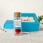 Load image into Gallery viewer, Anniversary Gift for Her & Him Romantic Present for Boyfriend Girlfriend Custom Message I Love You Gifts to Wife Husband (Heart You're Still the Best Decision I Ever Made in Teal Blue Box)