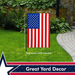 Load image into Gallery viewer, American USA Flag Garden Flag 12x18 Inch Printed 150D Polyester Rustic Holiday