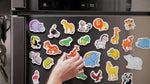Load image into Gallery viewer, 27 Fridge Magnets for Toddlers 13 years Zoo Animals Foam Magnets for Kids