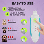 Load image into Gallery viewer, Dog Nail Grinder Blue Low Noise Vibration 3 Speed with USB for All Dog Cat Sizes