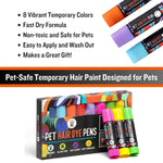 Load image into Gallery viewer, Dog Hair Dye 8 Color Dog Safe Hair Dye Non Toxic Temporary Pet Hair Paint Pens