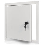 Load image into Gallery viewer, Access Panel for Drywall with Key Lock 10x10 inch Metal Door with a 1.2 mm Thick Frame Wall Hole Cover Access Door Plumbing Access Panel for Drywall Heavy Durable White