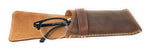 Load image into Gallery viewer, Leather Eyeglass Case Genuine Leather Protects Sunglasses Eyeglasses Pouch