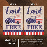 Load image into Gallery viewer, Combo Pack Garden Flag Stand Black 36x16 in and Garden Flag Patriotic