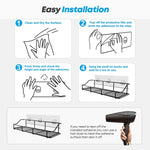 Load image into Gallery viewer, Adhesive Shower Caddy 2 Pack Black Shelf Organizer with Hooks Stainless Steel