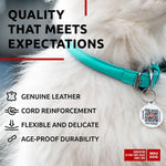Load image into Gallery viewer, Ultra Soft Rolled Leather Dog Collar for Small Dogs Mint 8 10 inch Neck Soft