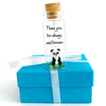 Load image into Gallery viewer, Cute and Kawaii Valentine's Day and Anniversary Presents Personalized Love Gifts for Boyfriend Girlfriend (White and Black Panda I Love You For Always and Forever in Wooden Frame)