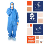 Load image into Gallery viewer, Disposable Coveralls for Men Women X Large Size Blue Hazmat Suits 1 Pack