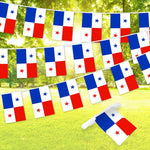 Load image into Gallery viewer, G128 Panama Panamanian Bunting Banner Flag 8.2 x 5.5 Inch, Full String 33 Feet Printed 150D Polyester, Decorations For Bar, School, Festival Events Celebration