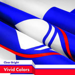 Load image into Gallery viewer, G128 Combo Pack: American USA Flag 3x5 Ft & Slovenia Flag 3x5 Ft, Both Printed 150D Polyester, Indoor/Outdoor, Brass Grommets