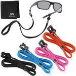 Load image into Gallery viewer, SIGONNA Eye Glasses String Holder Strap Eyeglass Straps Cords for Men Women Eyeglass Holders Around Neck Sunglasses String Chain Lanyard Retainer 4 Pcs Orange Pink
