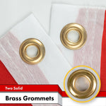 Load image into Gallery viewer, G128 2 Pack: Canada Canadian Flag 2x3 Ft LiteWeave Pro Series Printed 150D Polyester Country Flag, Vibrant Colors, Brass Grommets, Thicker and More Durable Than 100D 75D Polyester