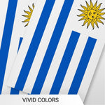 Load image into Gallery viewer, G128 Uruguay Uruguayan Bunting Banner Flag 8.2 x 5.5 Inch, Full String 33 Feet Printed 150D Polyester, Decorations For Bar, School, Festival Events Celebration
