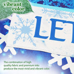 Load image into Gallery viewer, House Flag Let It Snow Snowflakes 28x40 Inch Printed Blockout Polyester Winter Decoration