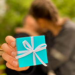 Load image into Gallery viewer, Cute and Kawaii Valentine's Day and Anniversary Presents Personalized Love Gifts for Boyfriend Girlfriend (I Love You To The Moon And Around The World in Teal Gift Box)