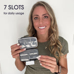 Load image into Gallery viewer, Travel Pill Organizer Moisture Proof Pill Box Daily Medicine Holder 2 Layers