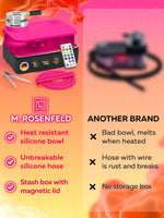 Load image into Gallery viewer, Pink Hookah Set Premium Portable Hookah Set With Everything And Bag