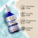 Load image into Gallery viewer, Pure Hyaluronic Acid Serum for Face 2 Oz Medical Quality Hydrating for Skin Lips