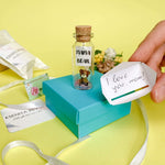 Load image into Gallery viewer, Gifts for Mom Personalized Moms Birthday Gift Future Mom to Be Gift Idea Custom Presents for Mother (Brown Bear Mama Bear Message Bottle in Teal Gift Box)