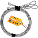 Load image into Gallery viewer, Garage Door Cables for 10 ft Door 11 ft 6 inch Long Heavy Duty 304 Steel Galvanized Cables Pack of 2 Corrosion Resistant Rust Proof Wire Durable Smooth Operation Easy Installation Reliable