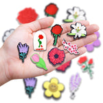 Load image into Gallery viewer, Flower Croc Charms 14PCS Floral Shoe Charms for Croc Lavender Rose Lily Daisy