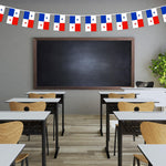 Load image into Gallery viewer, G128 Panama Panamanian Bunting Banner Flag 8.2 x 5.5 Inch, Full String 33 Feet Printed 150D Polyester, Decorations For Bar, School, Festival Events Celebration