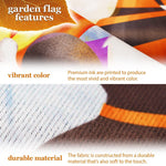 Load image into Gallery viewer, G128 Combo Pack: Garden Flag Stand Black 36 in x 16 in & Garden Flag Halloween Decoration Trick or Treat Witch Hat Gnome with Broom 12x18 DoubleSided Blockout Fabric