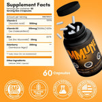 Load image into Gallery viewer, Immune Support Supplement Elderberry Capsules with Vitamin D3 Vitamin C and Zinc for Immune Support Immune Boosters for Adults