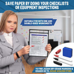 Load image into Gallery viewer, 30 Pack 8.5x11 inch Job Ticket Holders Simply Insert and Remove up to 20 Sheets
