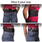 Load image into Gallery viewer, Belly Band Holster Concealed Carry Gun Wrap Holster Elastic Waist Large Pistol