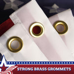 Load image into Gallery viewer, 2 Pack: USA Pleated Fan Flag 3x3 Feet Star Center Quarter Circle Embroidered Polyester Stars and Stripes