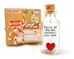 Load image into Gallery viewer, Romantic Present for Boyfriend Girlfriend Heart Love Gift In Beige Craft Box