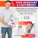Load image into Gallery viewer, White Gusseted Poly Mailers 11 x 13 x 4 Inch Pack of 100 Expansion Shipping Envelopes for Clothing 2.5 Mil Plastic Shipping Bags Self Seal. Mailing Packages