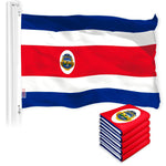 Load image into Gallery viewer, Costa Rica Costa Rican Flag 3x5 Ft 5Pack 150D Printed Polyester By G128