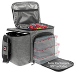 Load image into Gallery viewer, Large Meal Prep Lunch Box Insulated Lunch Box For Women Men Gray Color