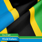 Load image into Gallery viewer, G128 Combo Pack: American USA Flag 3x5 Ft & Tanzania Tanzanian Flag Both LiteWeave Pro Series Printed 150D Polyester, Brass Grommets
