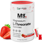 Load image into Gallery viewer, Magnesium L Threonate Gummies for Adults Kids 2000mg Brain Supplements for Memory and Focus Calm Magnesium Gummies for Improved Sleep and Healthy Mind 60 Count Strawberry